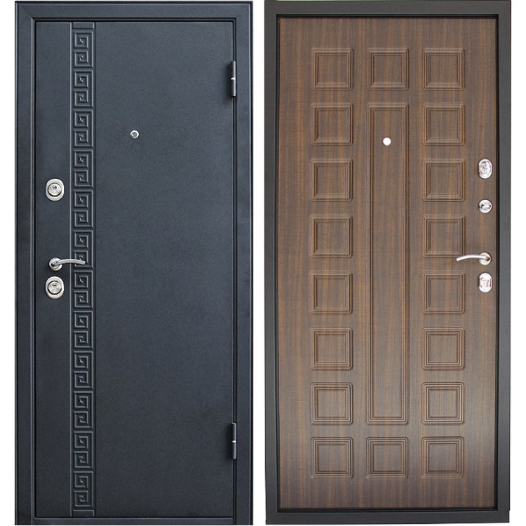 картинка Металлическая входная дверь «СИТИ 2 3К» Беленый дуб, Венге 