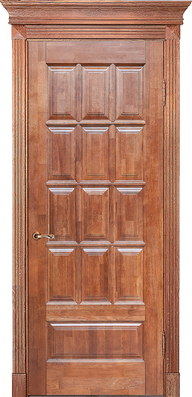 картинка Межкомнатная дверь из массива дуба Альверо "Анна" - Коньяк 
