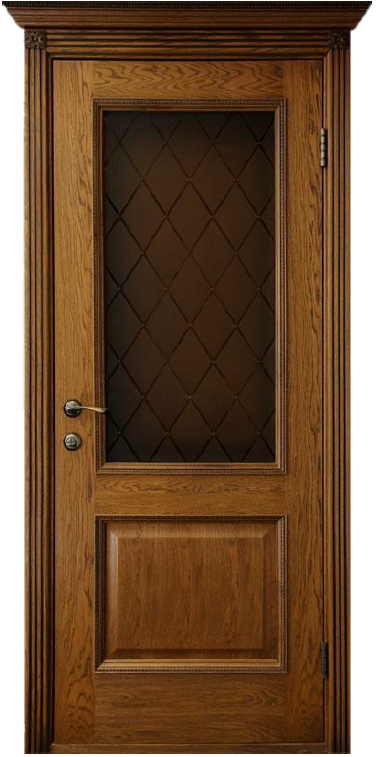 картинка Межкомнатная дверь из массива ясеня Альверо "Шервуд - Стекло" 