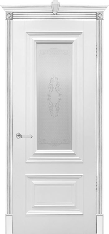 картинка Межкомнатная дверь Бергамо, Со стеклом (ДО) 