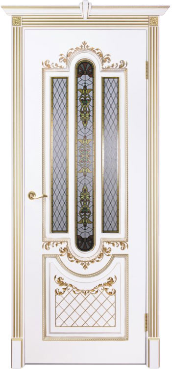 картинка Межкомнатная дверь Муар, Со стеклом (ДО) 