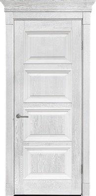 картинка Межкомнатная дверь из массива дуба Альверо "Елизавета" - Бьянко 