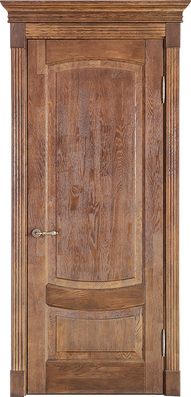 картинка Межкомнатная дверь из массива дуба Альверо "Алина" - Кофе 
