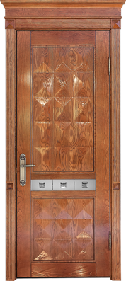 картинка Межкомнатная дверь из массива ясеня Альверо "Вита" - Коньяк 